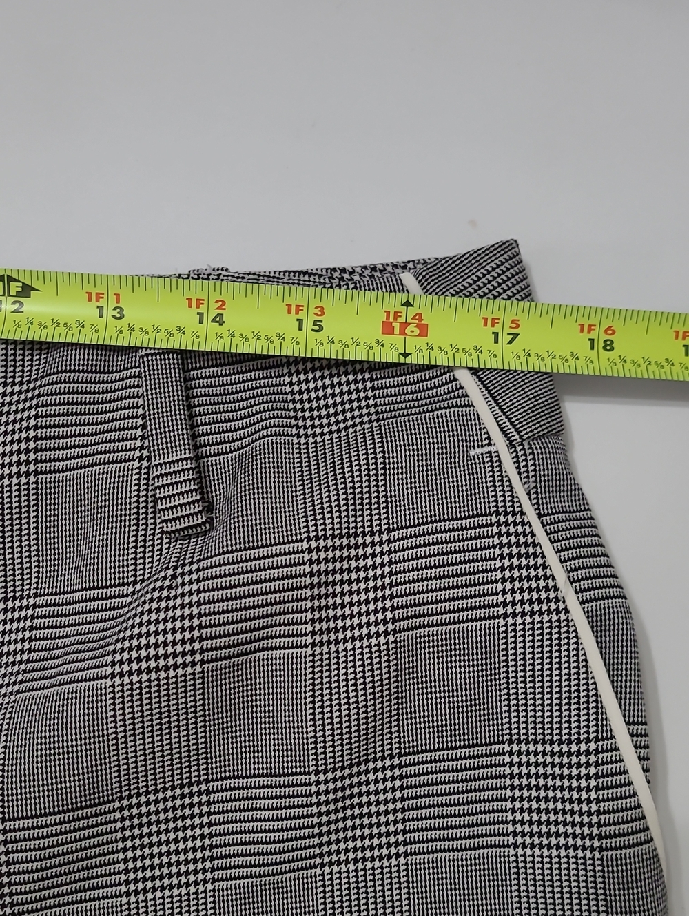 Talbots Black & White Plaid Southampton Straight Leg Pants Size 12 - Picture 7 of 9